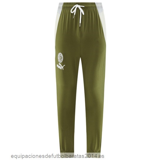 Nuevo Pantalones Deportivos AC Milan 23/24 Verde Gris Baratas